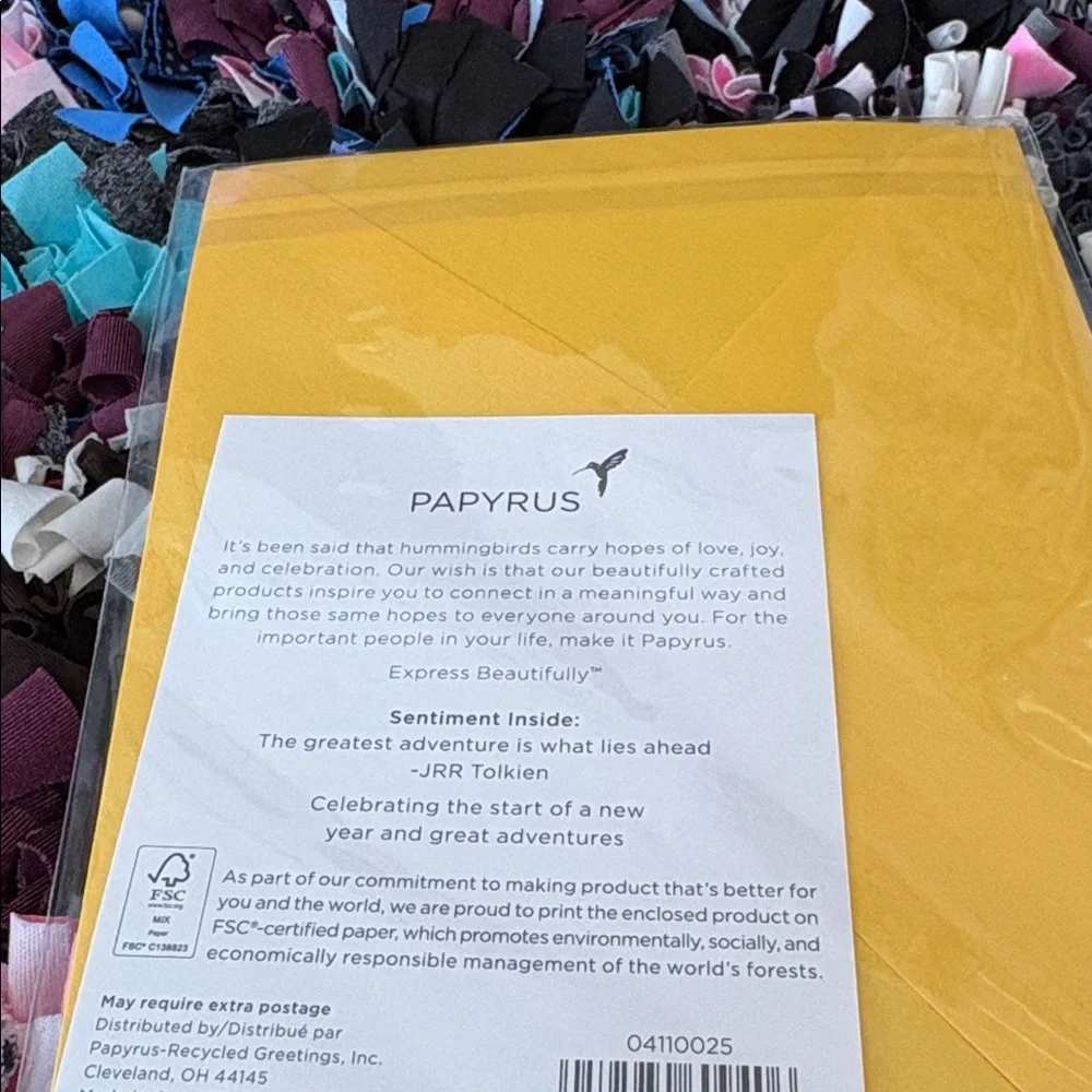 🆕Papyrus Laser Cut Camping Scene Birthday Greeting Card